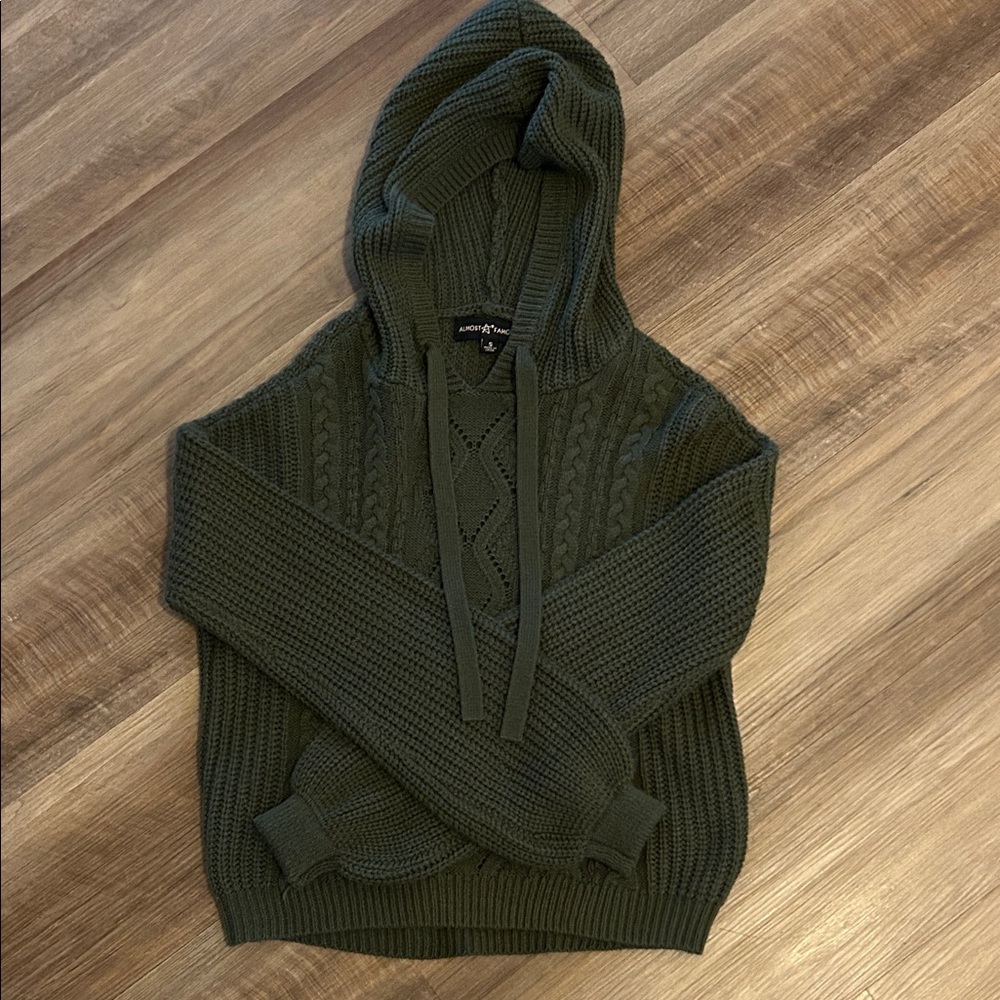 Almost Famous Olive Knit Sweater